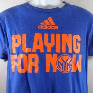 New York Knicks Adidas Play For Now T-shirt Size M